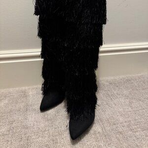 Tall Boots with Fringe